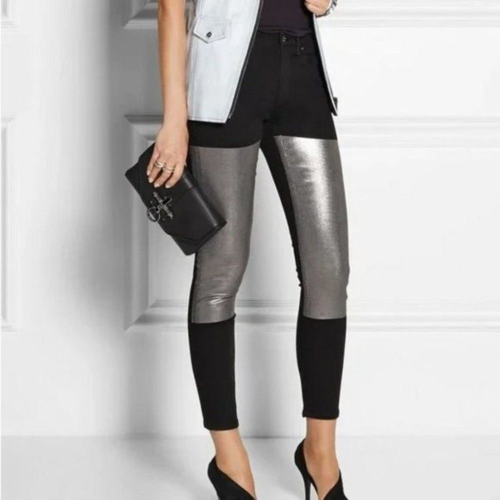 Acne Studios Skin 5 Black Foil Jeans